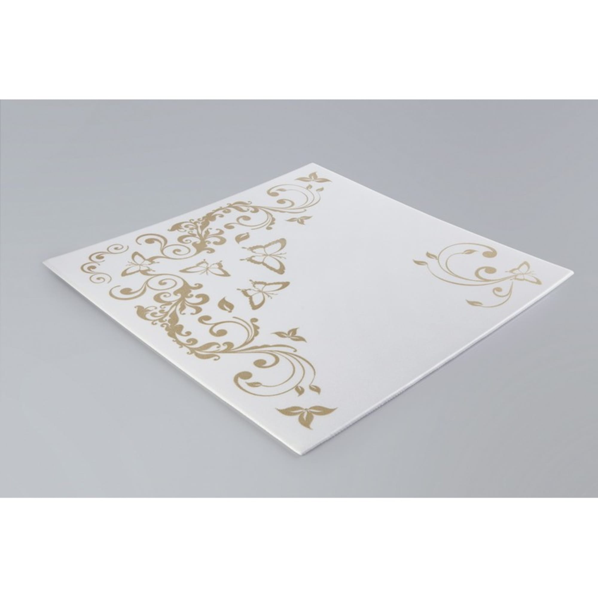 17095536 Плитка потолочная экструдированный полистирол золото Формат Гармония 50 x 50 см 2 м² Santreyd  - Вид №1