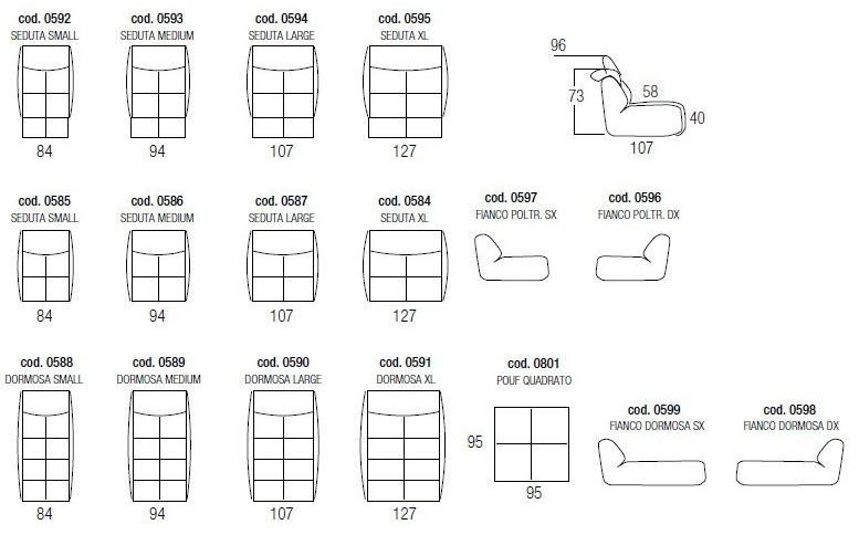 Egoitaliano Модульный кожаный диван с электроприводом Selfy sun-id-1432085 - Вид №7