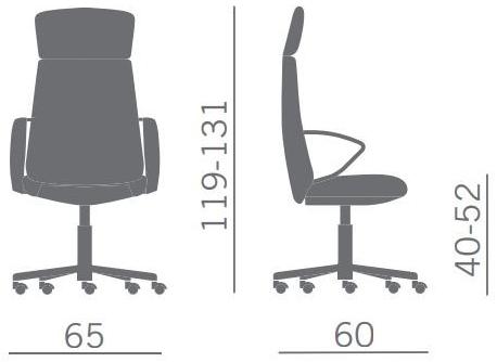 Kastel Офисный стул с подголовником Klivia sun-id-1457954 - Вид №6