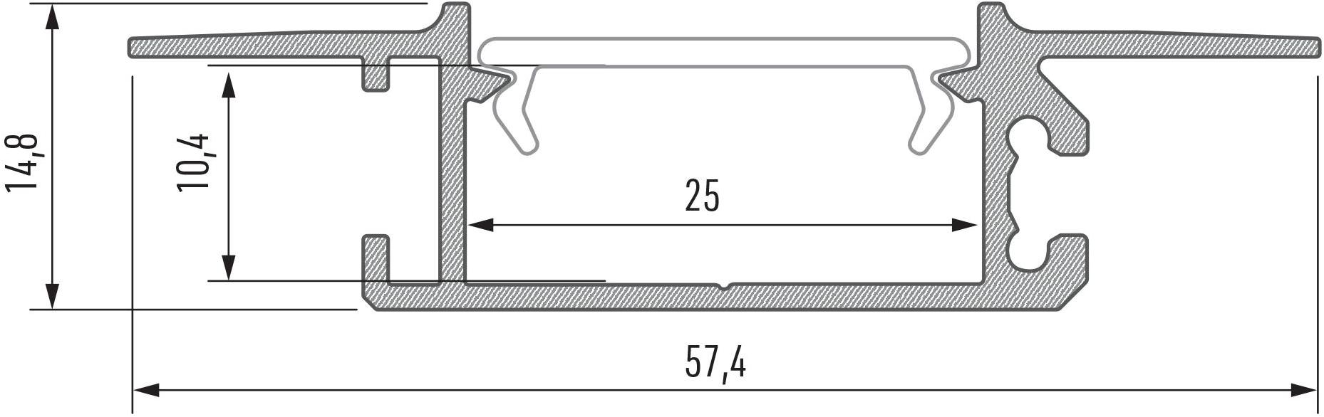 Lumines Lighting Линейный световой профиль для светодиодных модулей  10-0594-10  - Вид №5