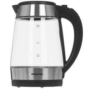 9207209 Электрочайник Renova KT17G-02B серебристый