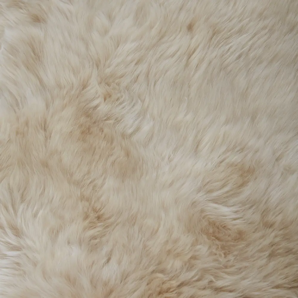 Шкура Овечья двойная 60x185 см шерсть цвет кремовый Santreyd STLM-2203138 - Вид №1
