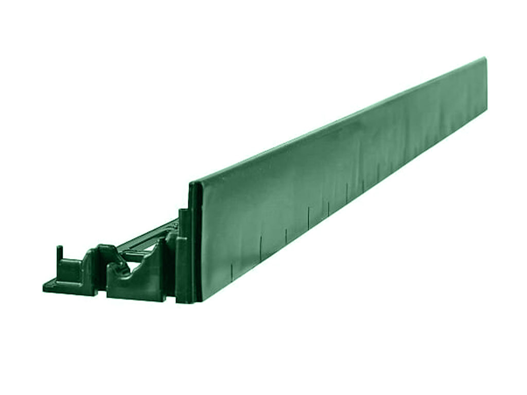 Пластиковый бордюр 58 мм, длина 1 м, зелёный ГеоПластБорд GPBST-54 - Вид №5