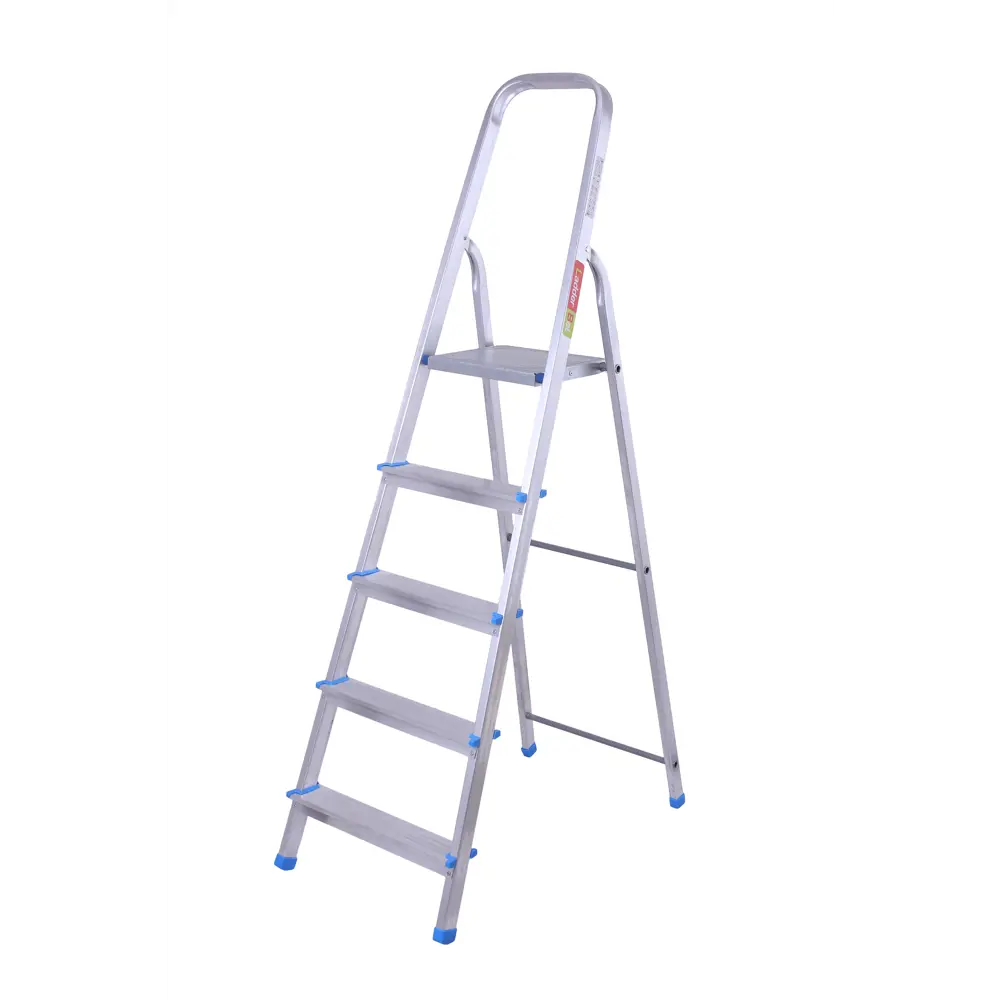 Стремянка алюминиевая Ladderbel 5 ступеней максимальная нагрузка 150 кг STLM-2142050
