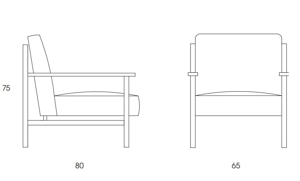 Тканевое кресло с подлокотниками mg12 ARCH-00094806 - Вид №6
