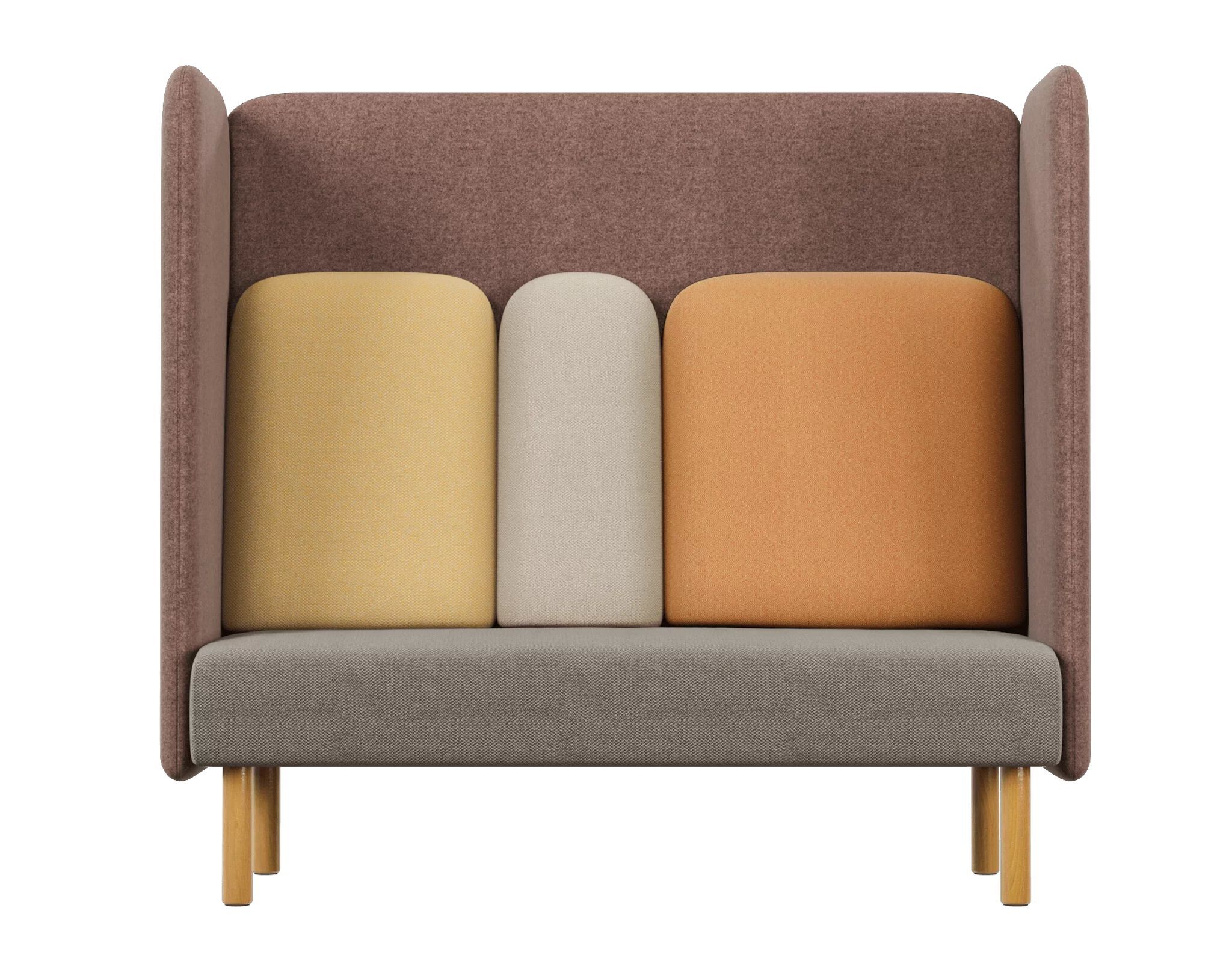 3-местный тканевый диван с высокой спинкой Intuit by Softrend август ARCH-00119334