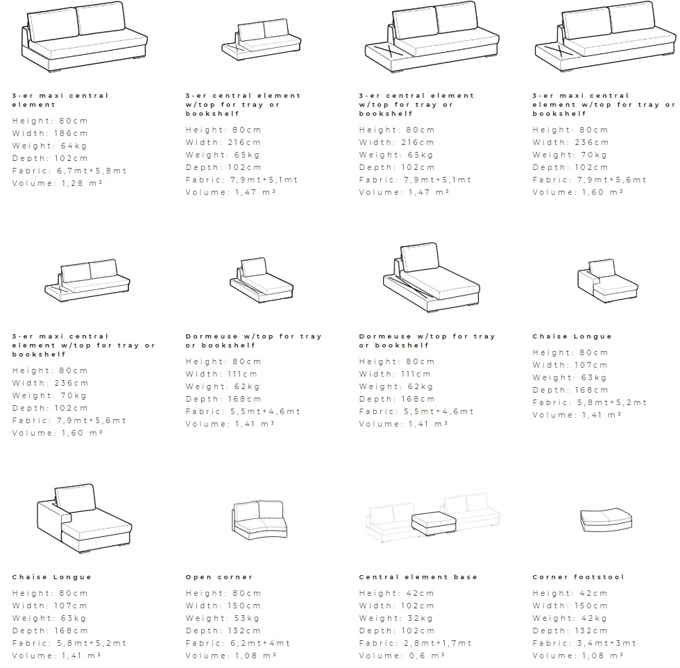Ditre Italia Модульный угловой диван из ткани sun-id-1468371 - Вид №5