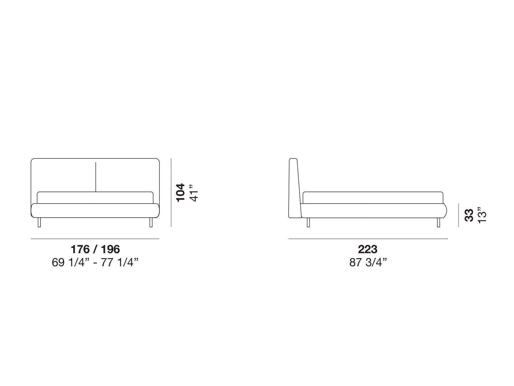 Мягкая кровать с высоким изголовьем Alf DaFrè CASSIOPEA ARCH-00029172 - Вид №9