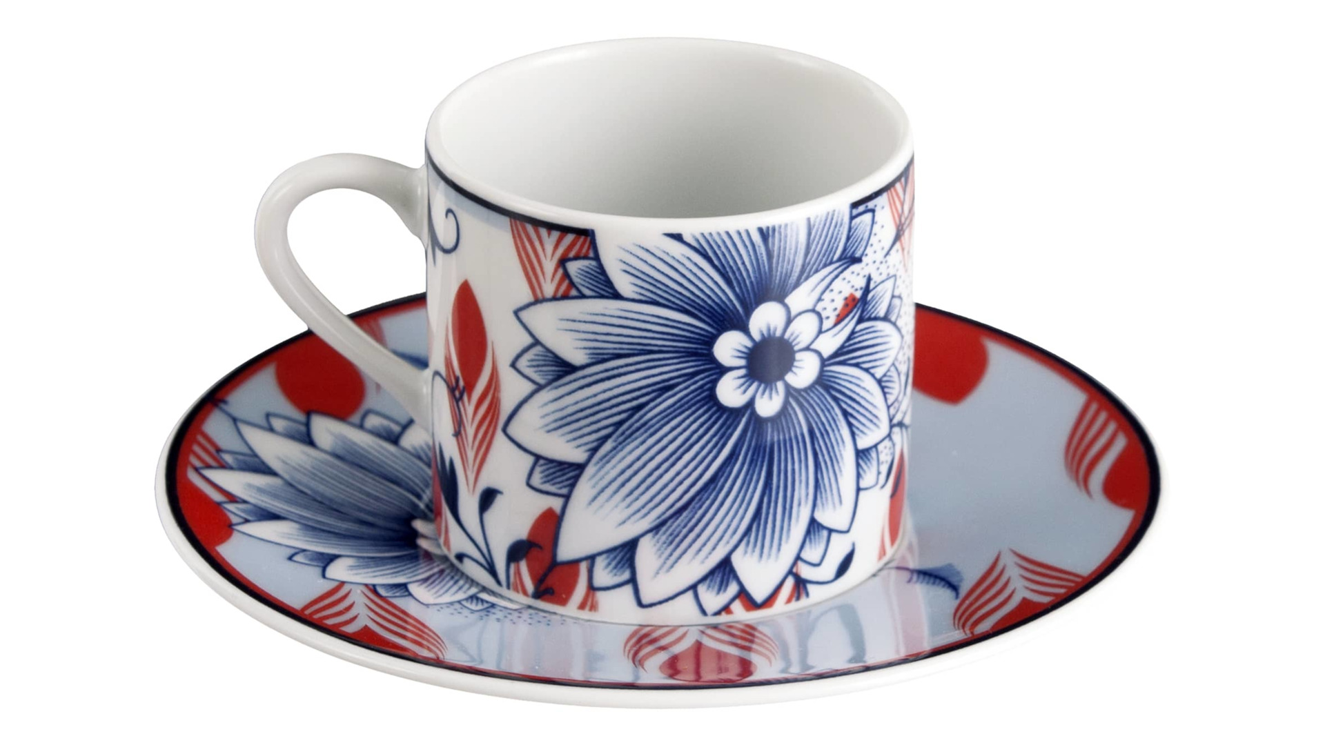 10663827 Meissen Чашка для эспрессо Meissen "Коллаж. Перья" 50мл, п/к Фарфор  - Вид №1