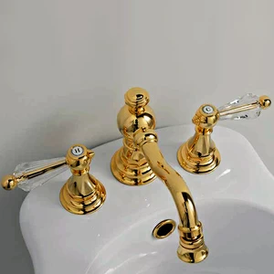 Смеситель для биде на 3 отв. SBDT-CC-xx Eurodesign Crystal