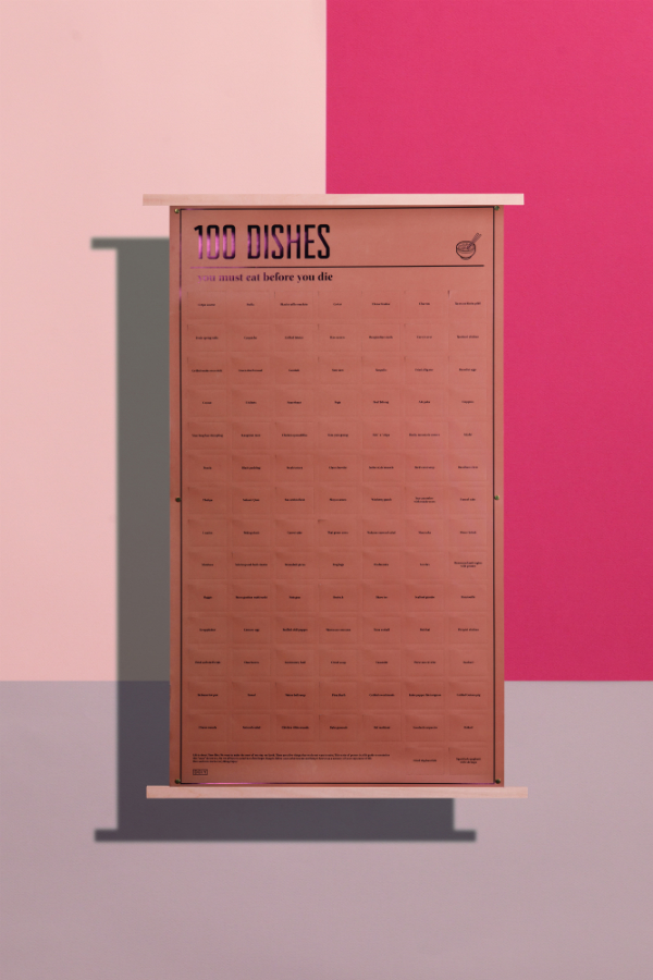 DYPOSTDIE Постер «100 блюд, которые нужно попробовать, прежде чем умереть» Doiy  - Вид №2