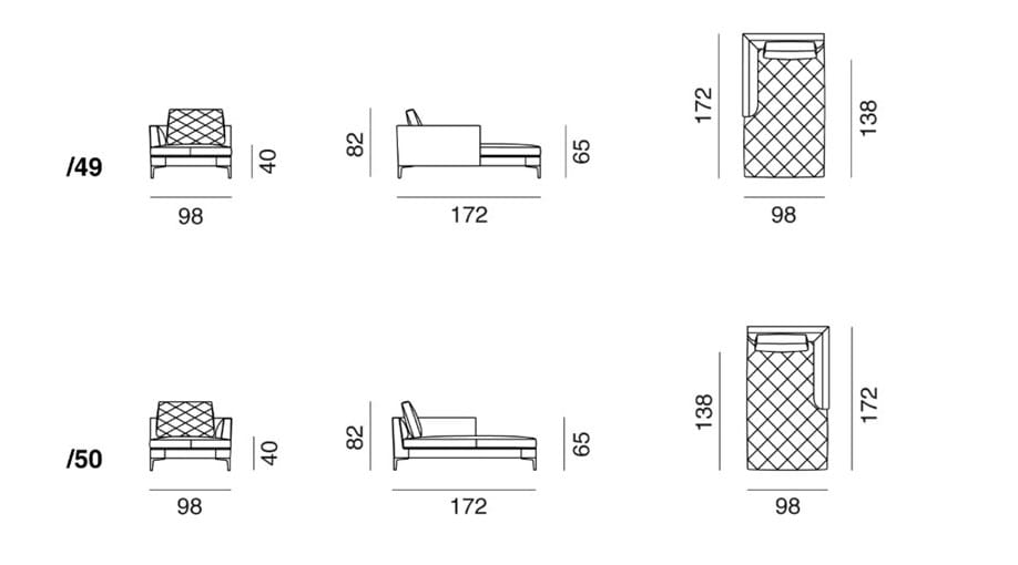 Dormeuse мягкая кожа de Sede DS-48 ARCH-00142712 - Вид №1