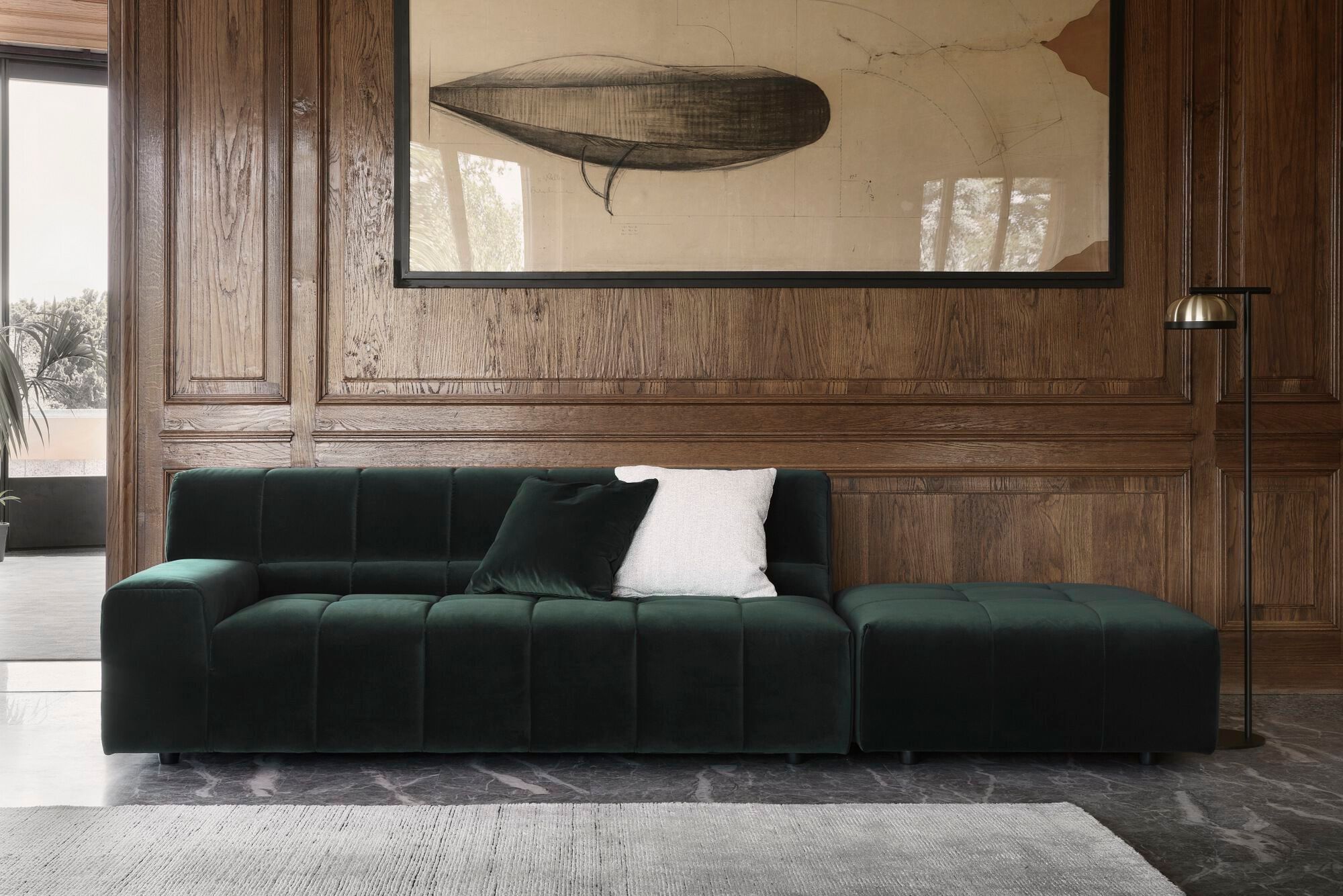 Диван с полуостровом NICOLINE BRIC ARCH-00065060 - Вид №5