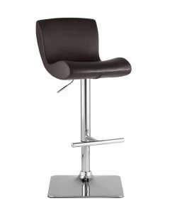 Стул барный со спинкой коричневый из экокожи "Хамер" STOOL GROUP  00-3945979 Коричневый
