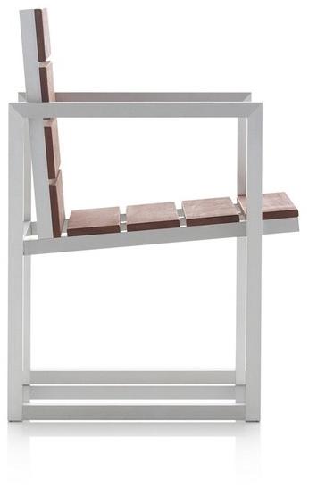 GANDIABLASCO Садовые санки из тика с подлокотниками Saler teak sun-id-1449480 - Вид №3