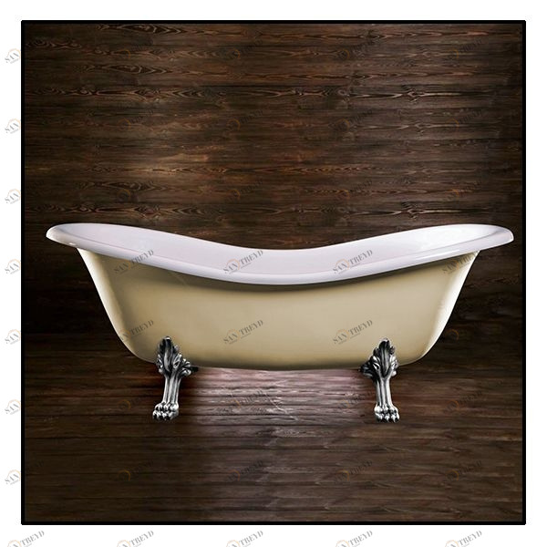 Ванна Akcjum Cleopatra WR-05-01-Ch-J овальная кремовая с хромированными ножками WR0501CHJ