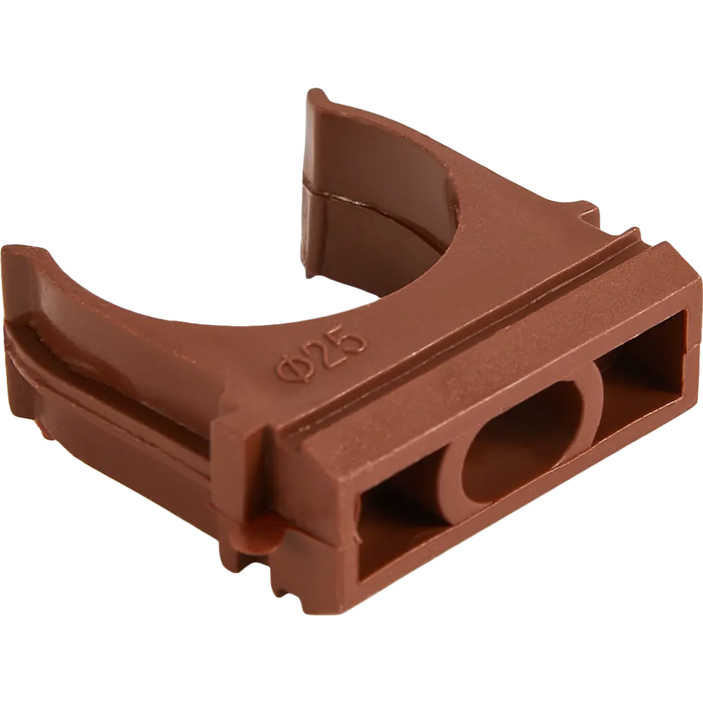 Крепеж-клипса Santreyd для труб 25 мм, цвет бук, 10 шт 88582229 STLM-1431697 - Вид №1