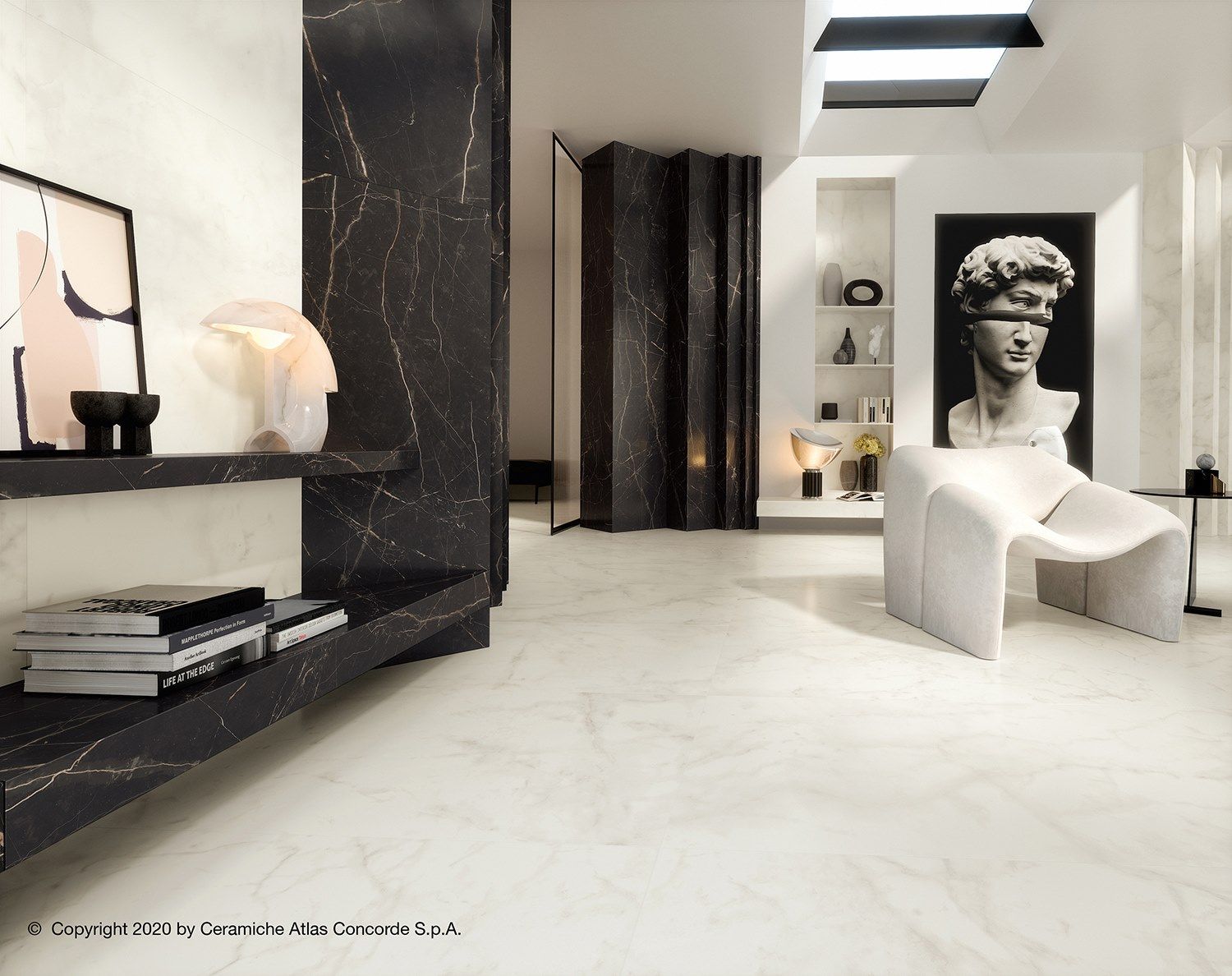 Пол из керамогранита с мраморным эффектом Atlas Concorde Marvel Shine ARCH-00045897 - Вид №28