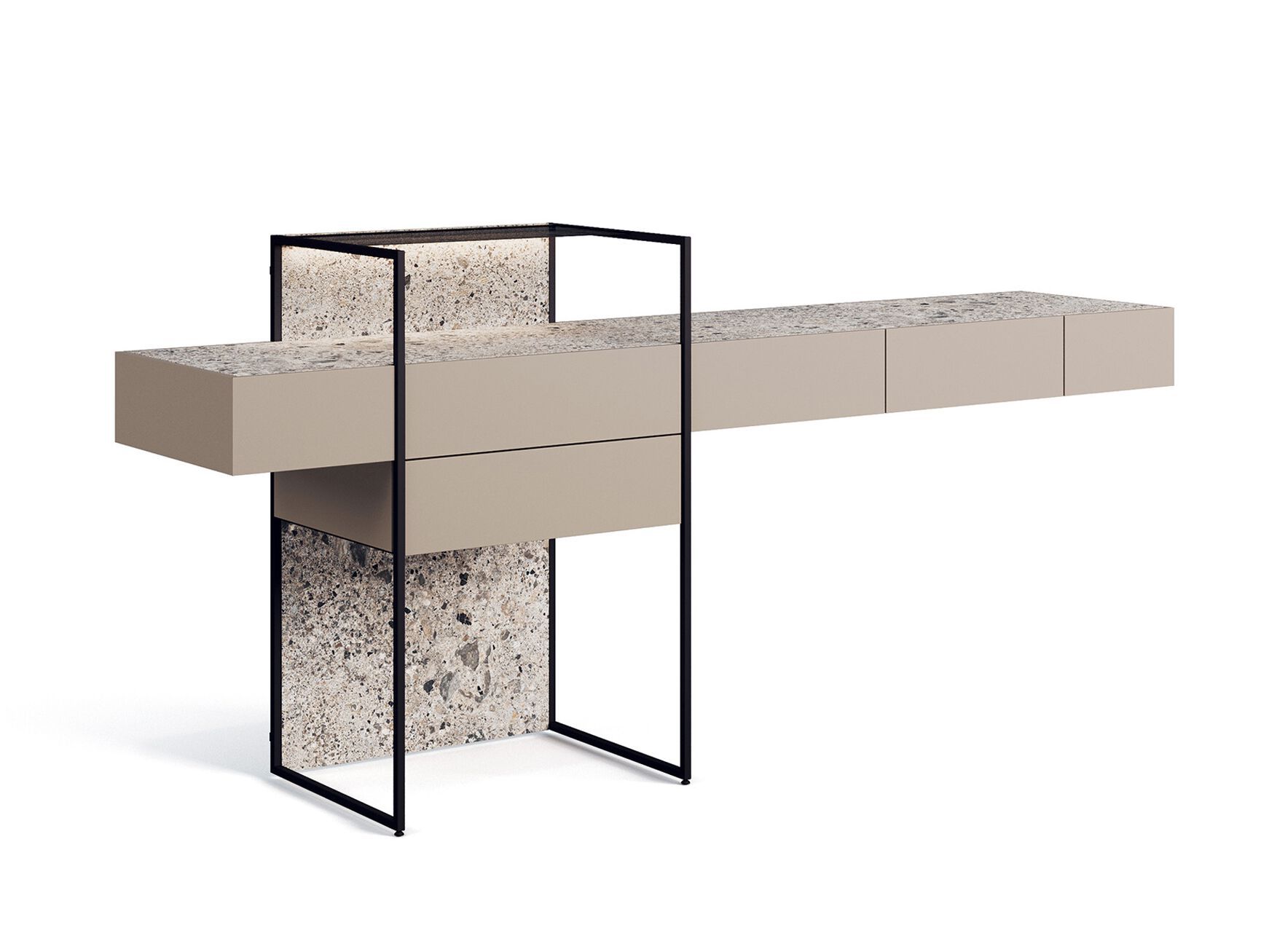 Письменный стол из керамогранита с ящиками Kico Living Complements ARCH-00147001