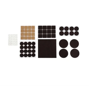 Накладка на мебельные ножки KONSENSA 8 мм прямоугольные фетр цвет коричневый
