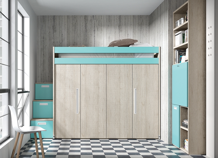 103161 Детская комната с двухъярусной кроватью Ambiente 41 Arasanz Oslo Santreyd