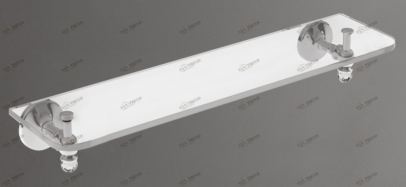 Полка стеклянная ART&MAX ANTIC CRYSTAL AM-E-2682CSJ-Cr 