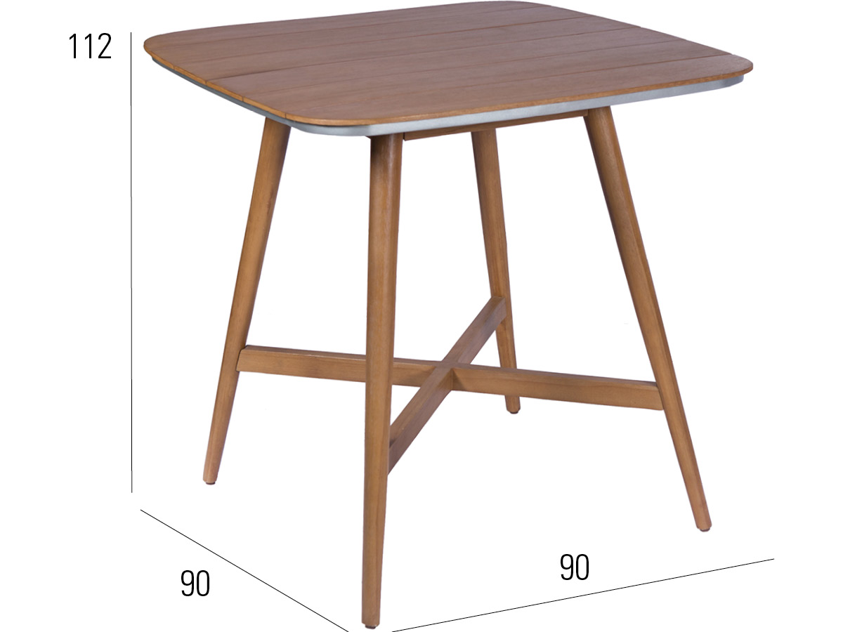 72.00.0569 Стол барный Iconic borneo 90 × 90 Mbm  - Вид №1
