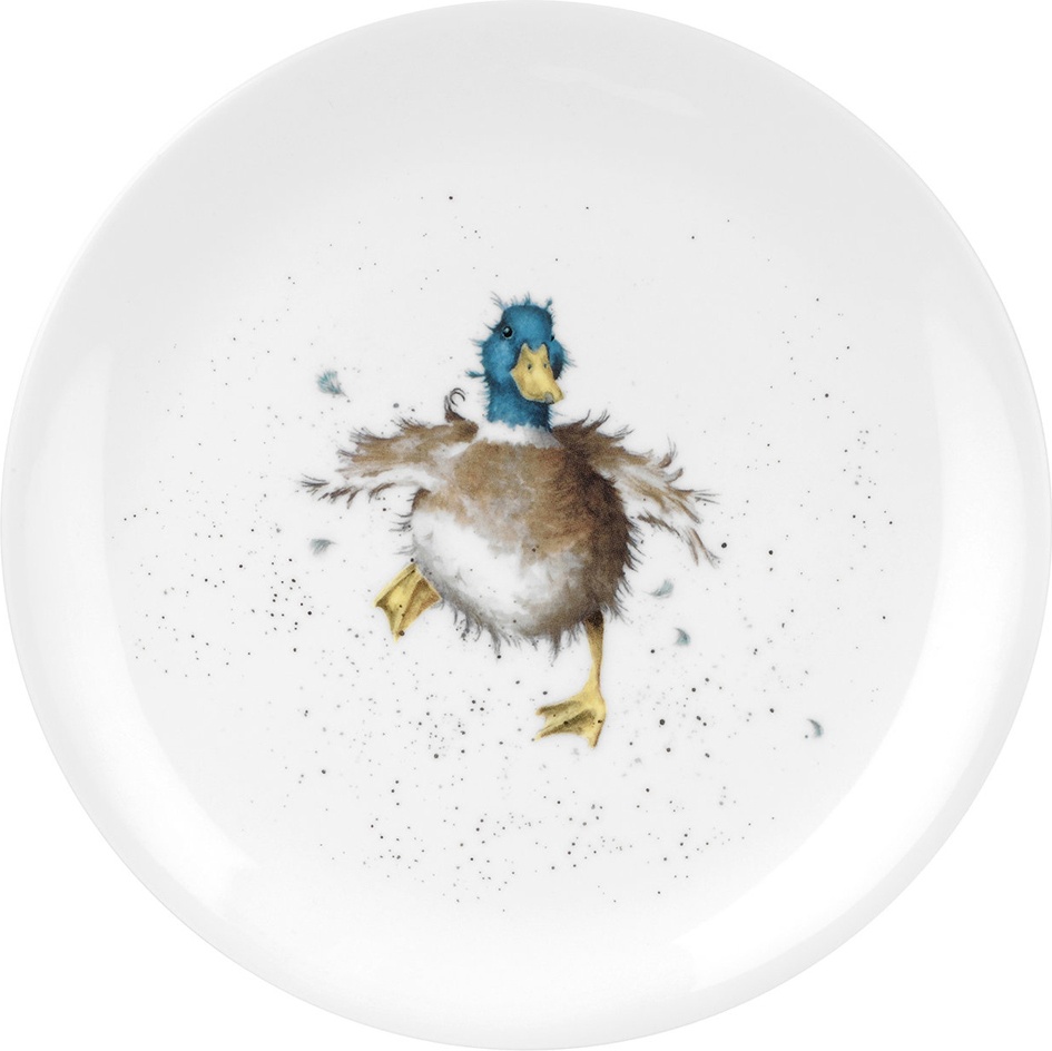 10637570 Royal Worcester Тарелка закусочная Royal Worcester "Забавная фауна. Утёнок" 20см Фарфор костяной 
