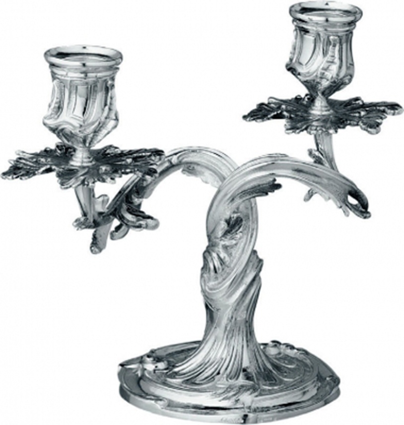 97901 Christofle Подсвечник двухрожковый "Ракушка" (посеребр.) Посеребрение 