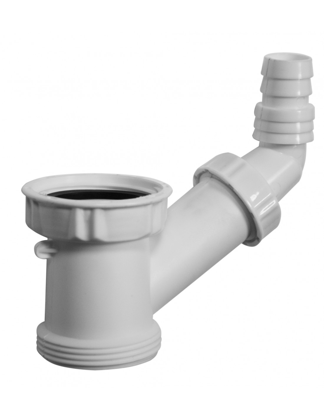 779000 001 00  Промежуточное соединение для розетки стиральной машины под раковину, белый пластик Valentin Белый 