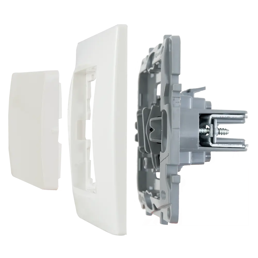 Выключатель Legrand Etika одноклавишный для скрытого монтажа в цвете слоновая кость 17356345 STLM-1114453 - Вид №5