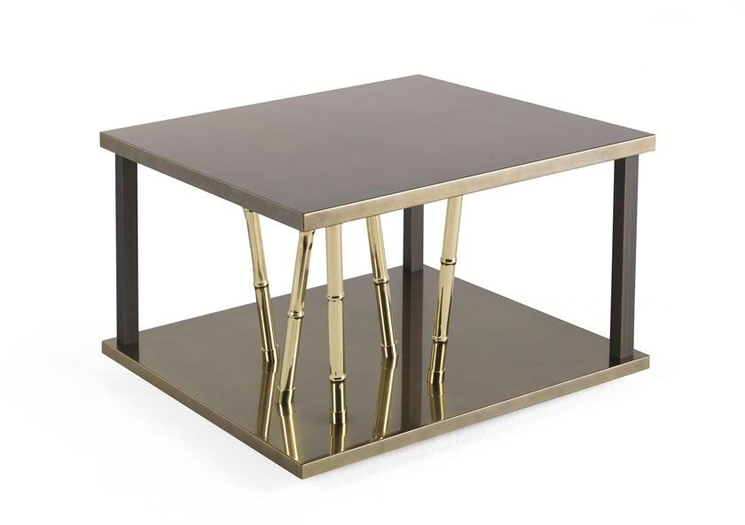 ETRO Home Interiors Квадратный деревянный журнальный столик Taxila E.tax.232.a - Вид №1