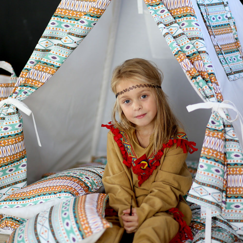 Коврик Бомбон для вигвама Aztec VAMVIGVAM AZTEC 281587 Красный;голубой Santreyd - Вид №6