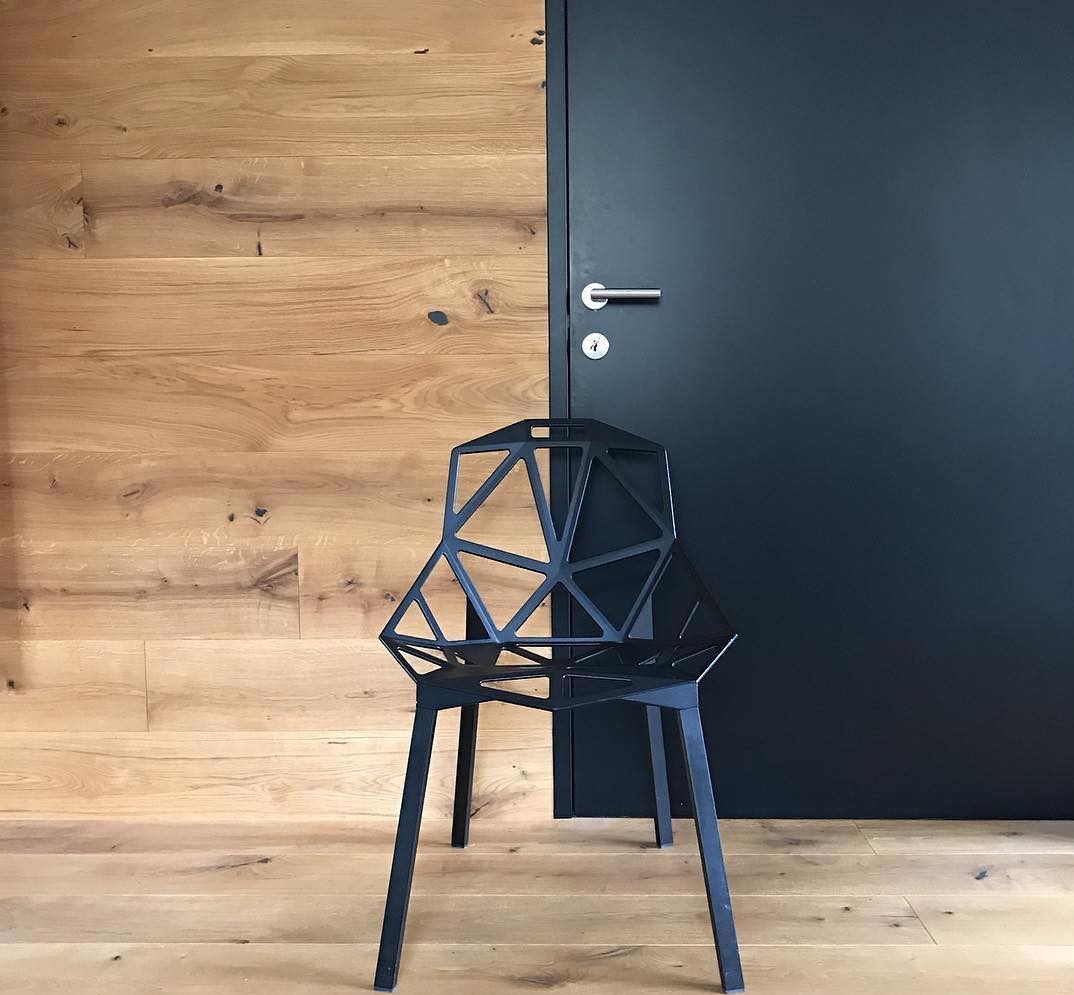 Magis Chair One SD461 Стул черный, выполнен полностью из алюминия в цвете ножки - сиденье: black - black. - Вид №9