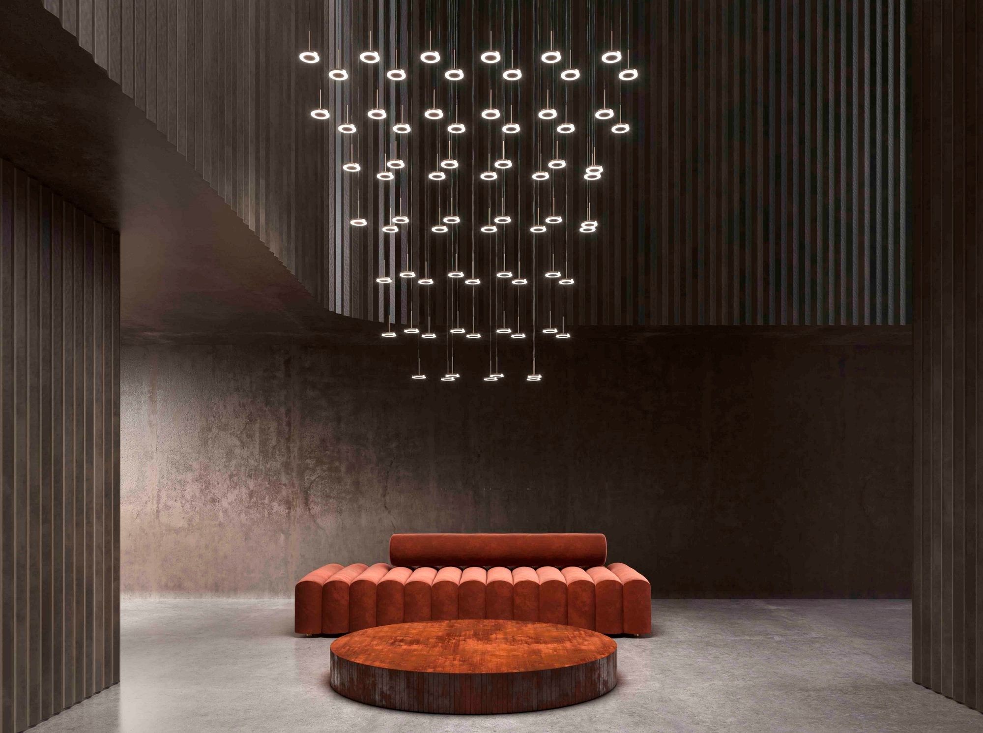 Литой алюминиевый светодиодный подвесной светильник Panzeri красивая ARCH-00097919 - Вид №9