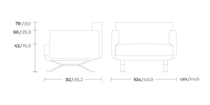 Тканевое садовое кресло с подлокотниками Kettal Boma ARCH-00067402 - Вид №4