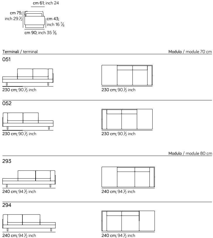 AMURA 3-х местный кожаный диван Tau Am006.296 - Вид №8