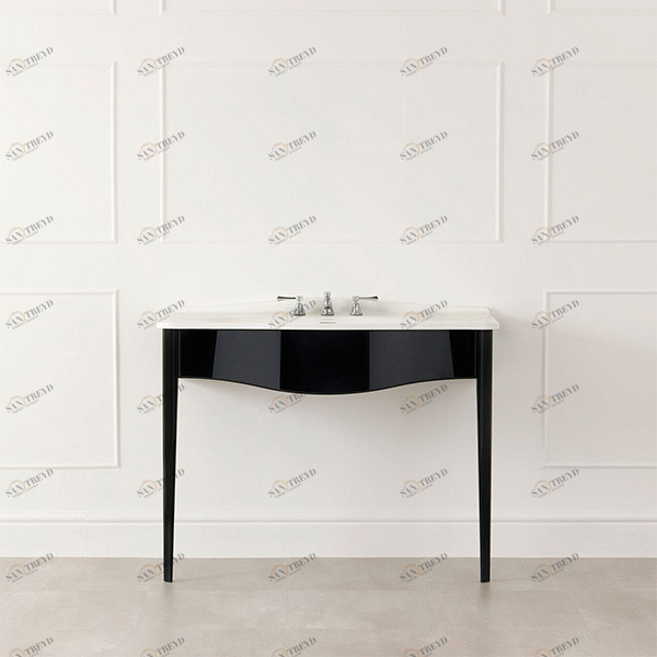 Тумба для ванной с раковиной глянец Lavello 114 LAV-N-114-BK-IO Victoria + Albert LAVN114BKIO