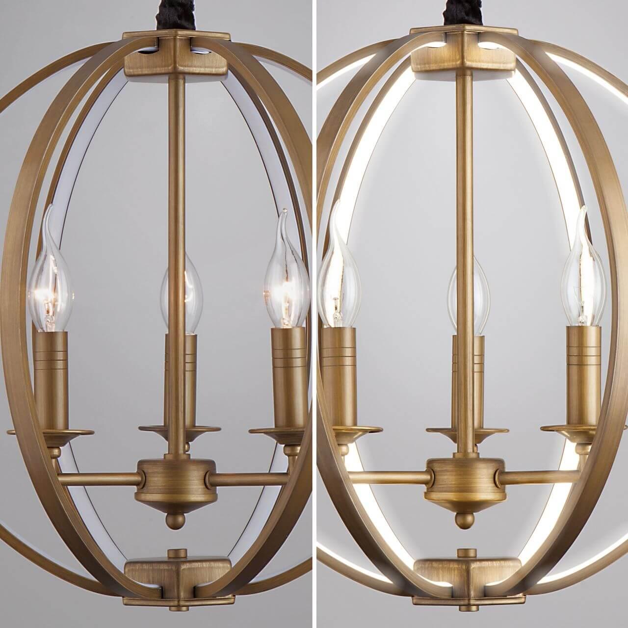 Подвесная люстра Bogates Atlas 424/3 BOGATES ДИЗАЙНЕРСКИЕ, ATLAS, ШАР 187350 Бронза  - Вид №3