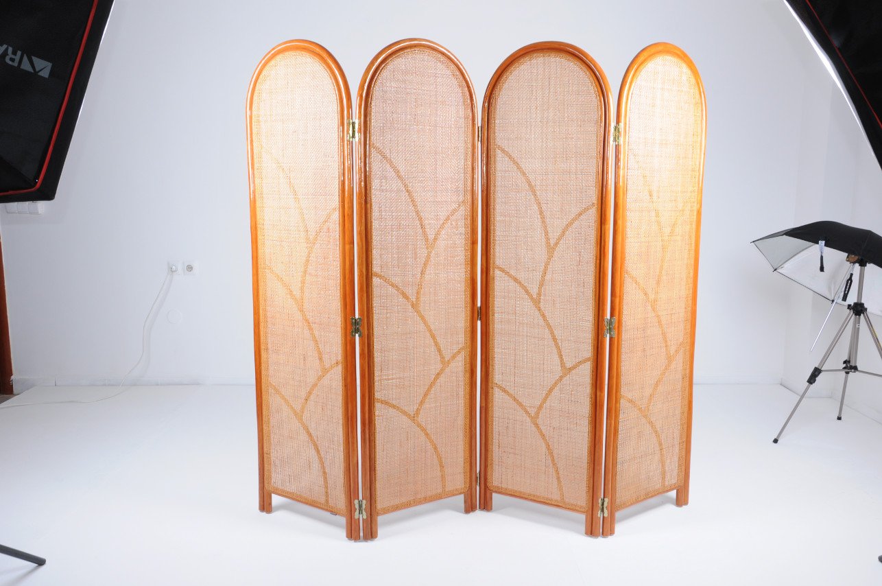 Ширма 160х200 см коньяк Calamus Rotan VINOTTI  00-3885275 Коричневый  - Вид №1