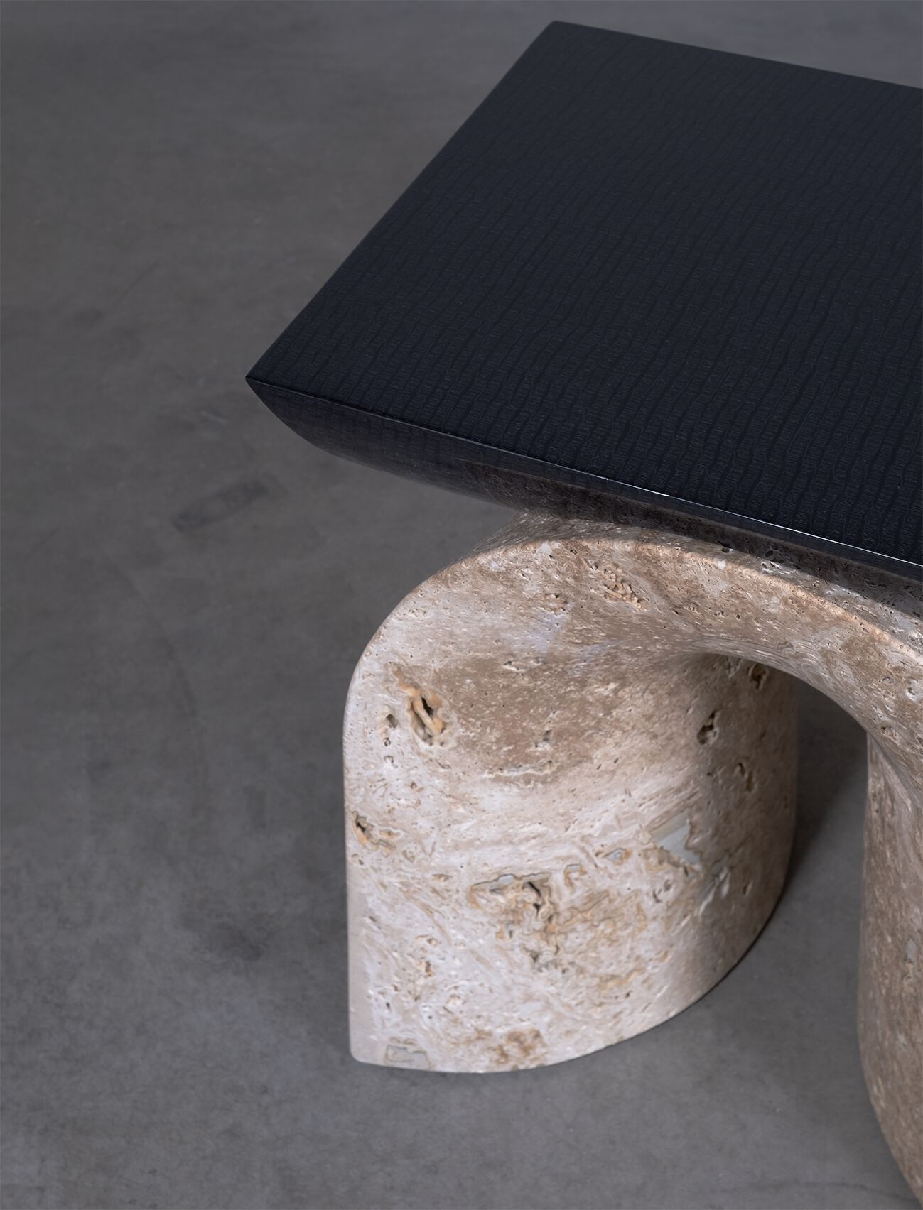 Табурет из травертина и дерева Movimento Gallery Federica Elmo ARCH-00036893 - Вид №3