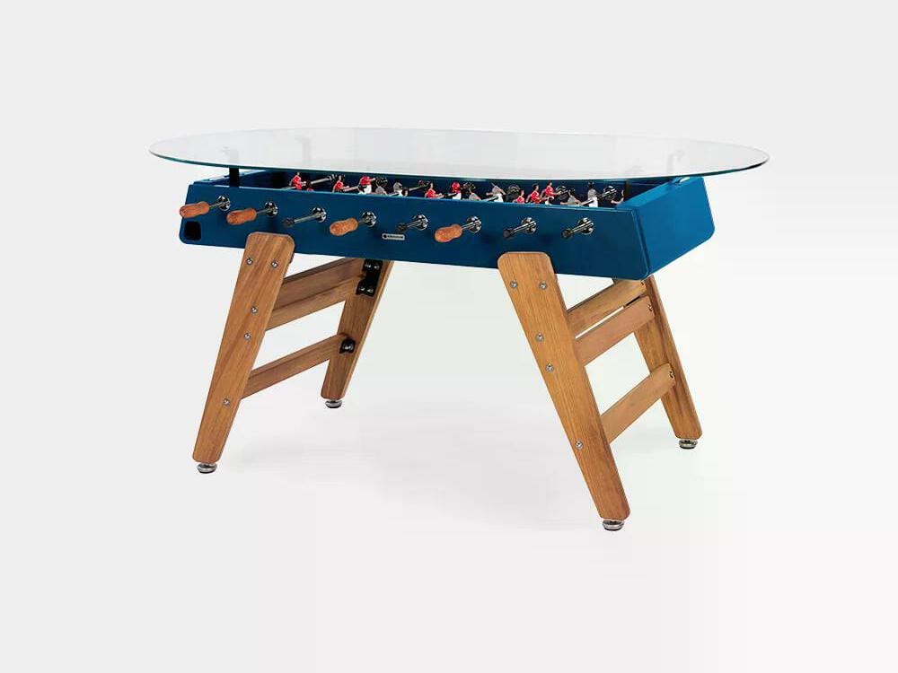 Овальный обеденный стол из стали и ироко со стеклянной столешницей RS Barcelona RS3 WOOD ARCH-00034979 - Вид №12