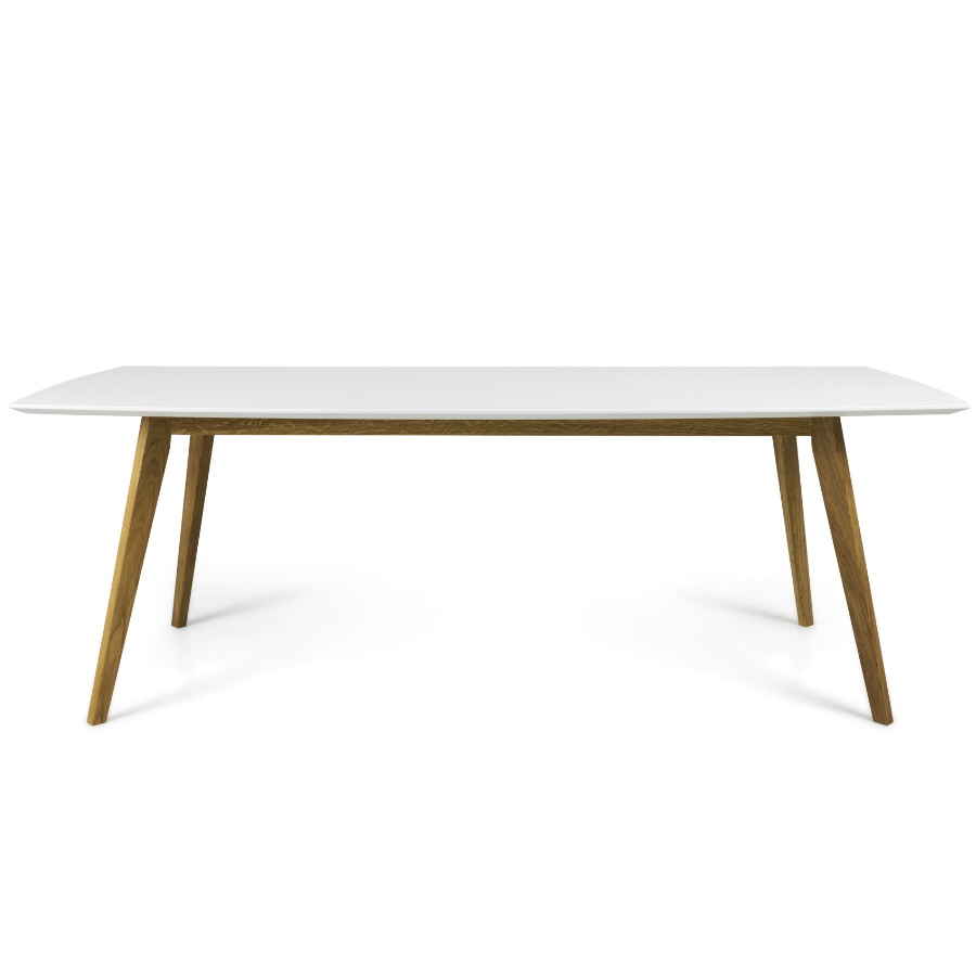 Стол обеденный Tenzo Bess, 75х200х90 см, дуб, белый 2183001 - Вид №1