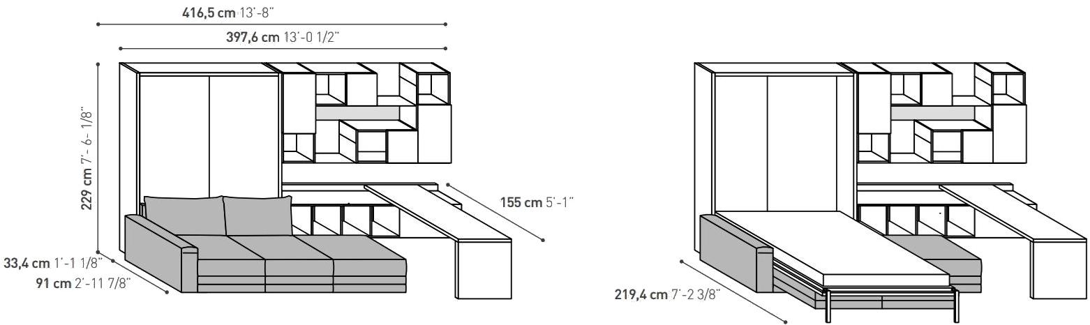 TUMIDEI Раскладная кровать On-off sun-id-1404249 - Вид №2