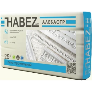 Гипс строительный Алебастр Habez Г-5 БI 25 кг 11870458 STLM-2115190