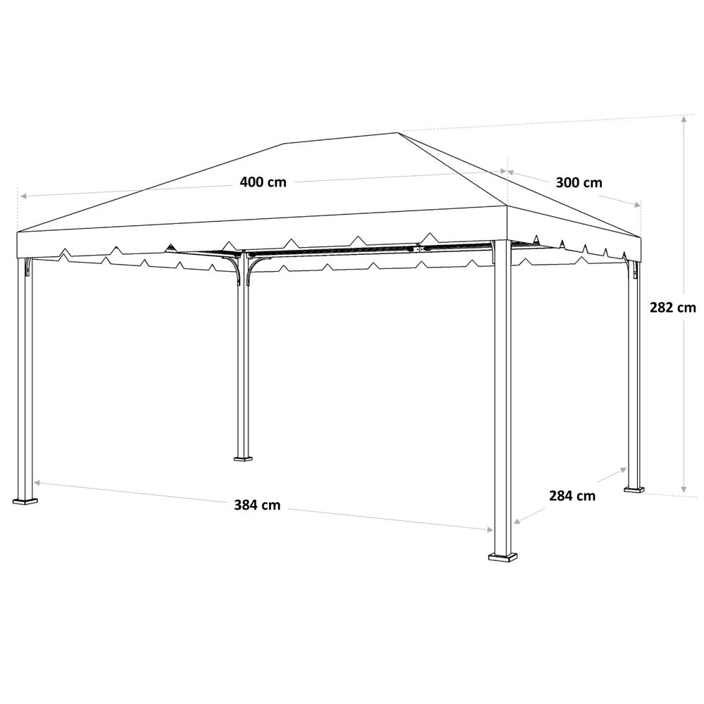 Штора для тента BEGINIA 300x300 см белый STLM-2079441 - Вид №29