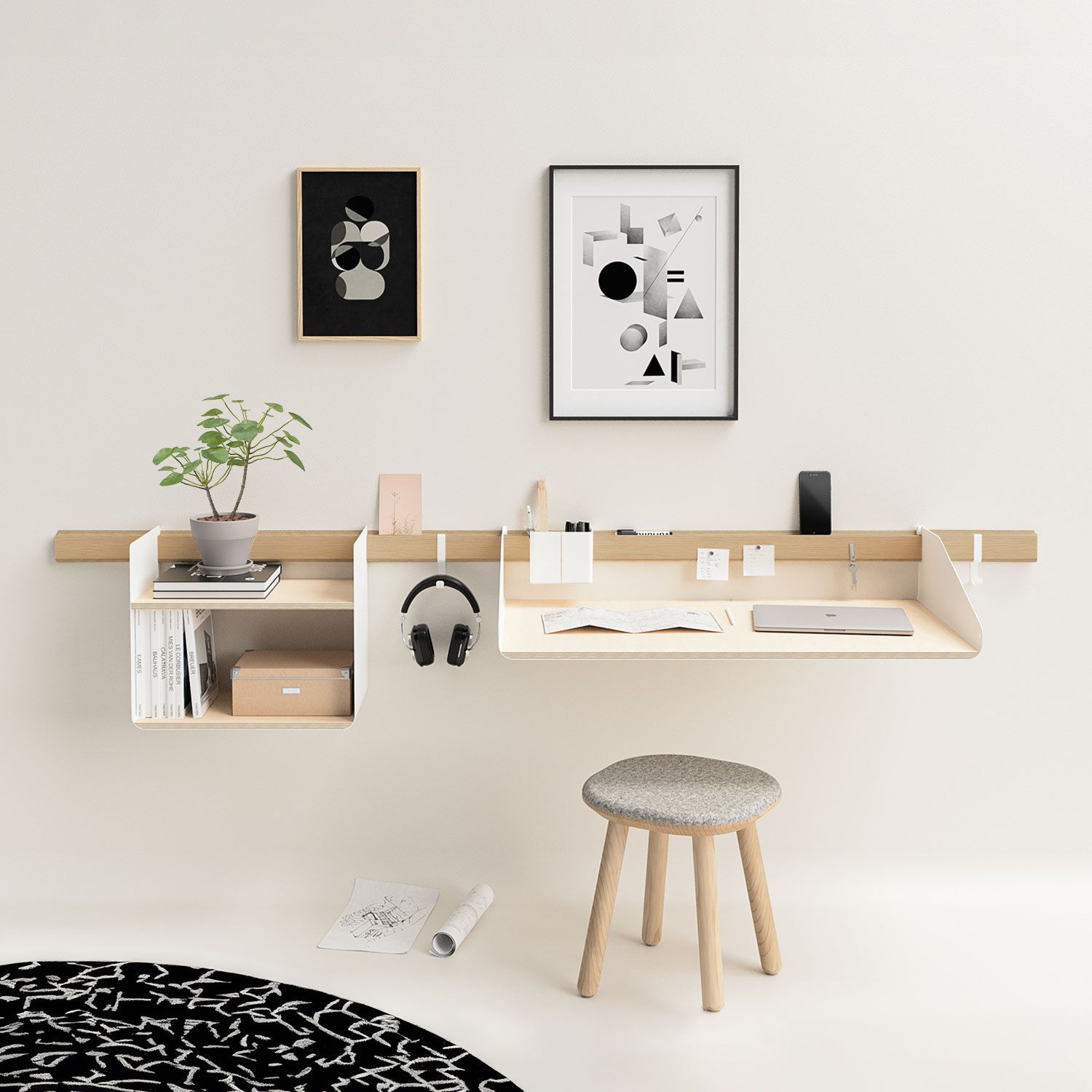 Система полки с деревянным письменным столом Variand Furniture H05 ARCH-00118981 - Вид №6