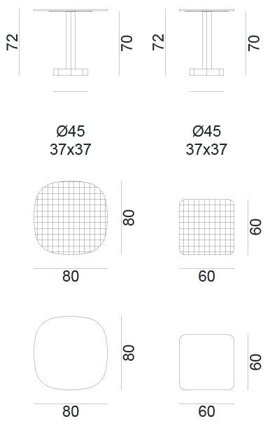Gervasoni Круглый садовый стол со столешницей из керамогранита Gervasoni outdoor sun-id-1462312 - Вид №2