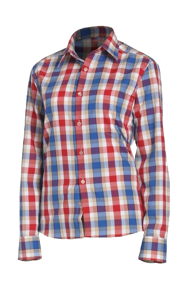 67794 Рубашка в клетку check red-blue (клетка красно-синяя) HIPSTER  Толстовки, рубашки, футболки, тенниски  размер 40 (80) 