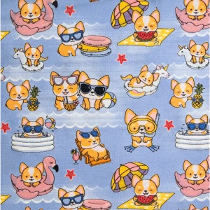 Ковровое покрытие полиамид Витебские ковры петлевой принт Корги, 2.5 м
